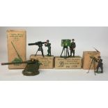 Four boxed Britains military related toy models: 2 pounder anti-aircraft gun, predictor and