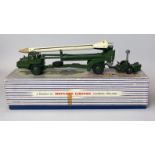 A boxed Dinky Supertoy diecast model vehicle no. 666 'Missile erector vehicle with corporal