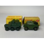 Two boxed Dinky Toys model no. 676 'Armoured personnel carrier' and model no. 688 'Field artillery