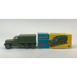 A boxed Corgi Toys diecast model 'International 6X6 army truck' model no. 1118.
