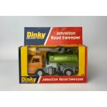 A boxed Dinky Toys model no. 449 'Johnston road sweeper'.