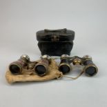 Two pairs of antique opera glasses.