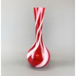 A large 1970's Italian glass vase by Employ, Tuscany. H. 48.5. Very minor fritting to rim.