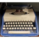 A vintage Remington portable type writer.