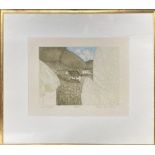John Brunsden; A framed limited edition 79/150 etching entitled 'West Milton' Frame size 57 x