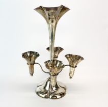 A heavy hallmarked silver epergne centrepiece, not weighted.