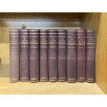 Nine volumes, clothbound, of A History of Latin Christianity by Milman, 1883.