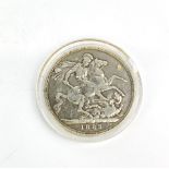 A Queen Victoria 1889 silver Crown.