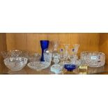 A quantity of good glassware including Dartington and Edinburgh crystal.