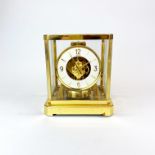 A LeCoultre gilt brass Atmos clock, H. 24cm.