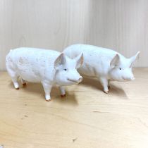 Two Beswick models of pigs, L. 17cm. H. 8cm.