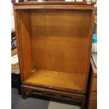 A Chinese hardwood cabinet without doors or shelves, H. 155cm.