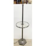 A contemporary gallery metal standard lamp, H. 134cm.