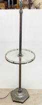 A contemporary gallery metal standard lamp, H. 134cm.