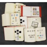 Seven albums of mixed GB stamps.
