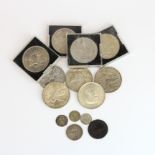 A small box of mixed coins.