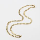 A heavy hallmarked 9ct yellow gold chain, L. 60cm.