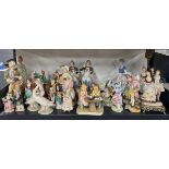 A quantity of mixed porcelain figurines.