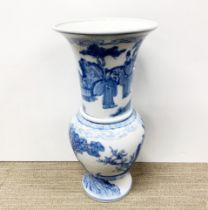 A large hand painted Chinese porcelain vase, H. 49cm.