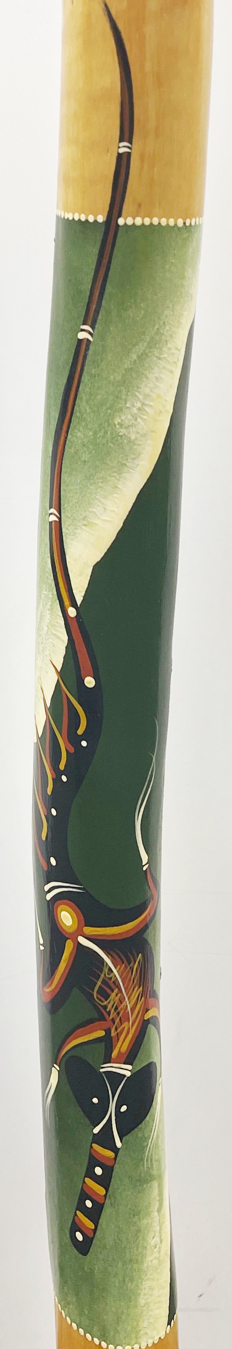 A hand painted aboriginal didgeridoo. - Image 3 of 3