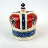 Emma Bridgewater: A sixty years a queen commemorative ceramic crown box, Dia. 18cm. H. 20cm. with