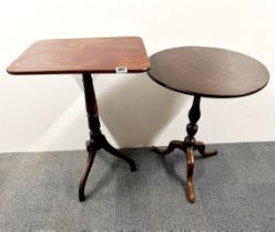 Two Georgian mahogany wine tables.