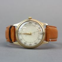 A gent's vintage 9ct gold Smiths De Luxe manual wristwatch, not working.