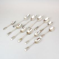A quantity of Georgian and other hallmarked silver spoons.