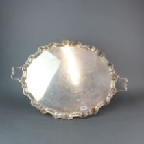 A superb large Mappin and Webb hallmarked silver tea tray.