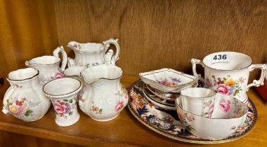 A group of Royal Crown Derby porcelain items.