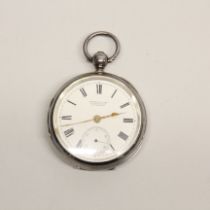 A Russsells Ltd. of Liverpool hallmarked silver pocket watch.