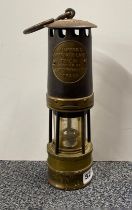 A Hailwood's original miner's lamp, H. 28cm.