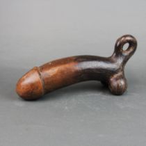 A large old terracota phallus (probably middle Eastern), L. 31cm.