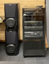 A Sony XB6 Hi-fi system with speakers.