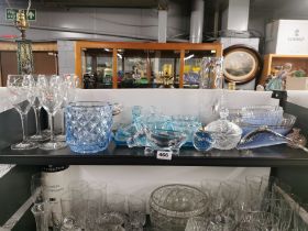 A collection of good glassware, tallest H. 27cm.