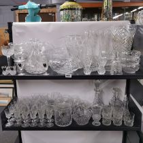 A large quantity of good glassware, largest H. 30cm.