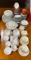 An extensive quantity of mixed tea and dinner china.