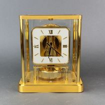 A Jaeger-LeCoultre Atmos clock (with box), 23 x 20 x 15cm.