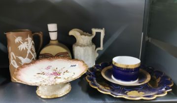 A group of good ceramic items, jug H. 19cm.