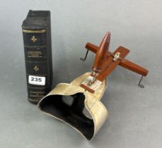 A 19th C. Underwood and Underwood, New York stereo viewer with a collection of hand painted