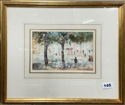 Henry Scott Tuke (British 1858-1929): A framed watercolour of "Cassis", provenance Waterman Gallery,