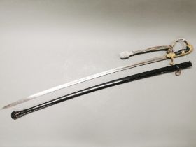 A WWII German infantry officers sword, L. 102cm.