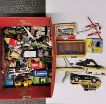 A quantity of mixed vintage toys.