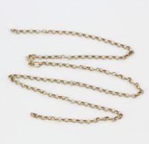 A 9ct yellow gold chain, a/f.