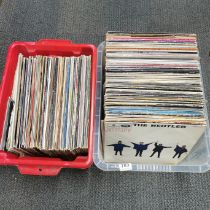 A collection of approximately two hundred rock, pop and other LP records, 12 inch singles and