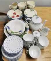 A mixed group of china items.