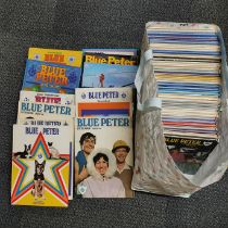 A quantity of old Blue Peter annuals.