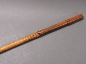 A 19th century Japanese bamboo sword stick, L. 90cm.