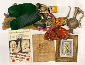 A group of mixed Indian items.