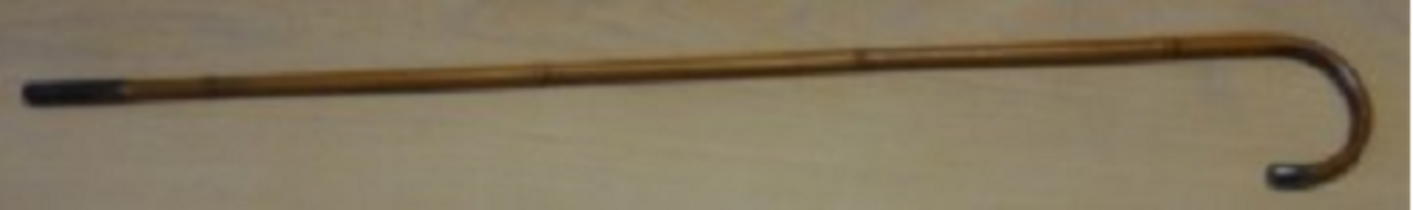 Brewer’s Gauge Stick This ordinary looking bamboo crook handled walking stick has what appears to be